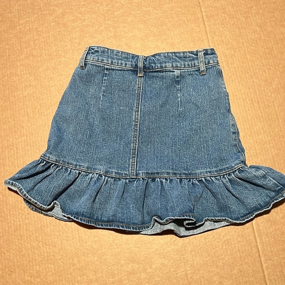 Brandy Melville Y2K ruffled denim mini skirt by J. Galt, size S - Picture 10 of 12